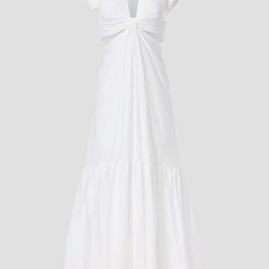Alexandria Midi Dress white